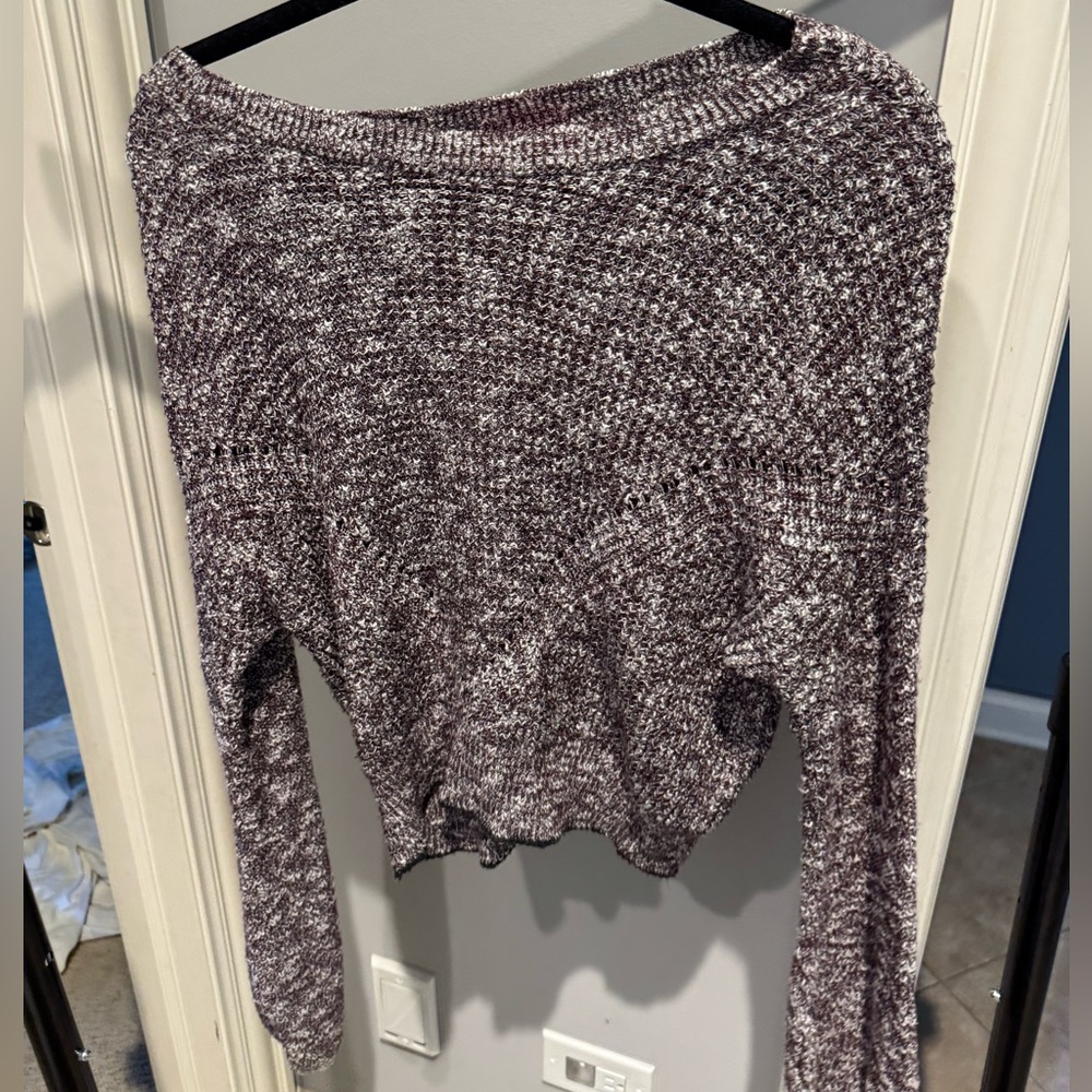 Cozy Knit Sweater in Marled Gray